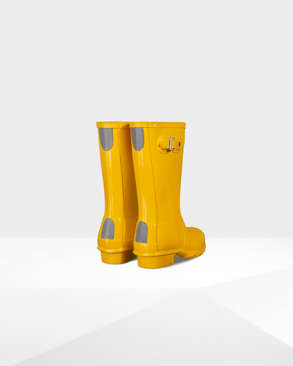 Bottes de Pluie Hunter Original Grands Gloss Enfant Jaune AJNZGBT-39